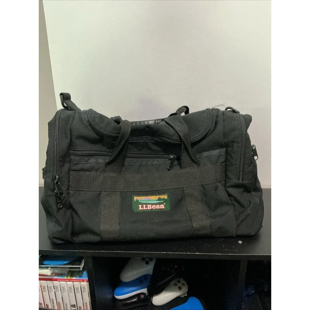 L.L. BEAN - Black Carry On Duffle Bag Handles / 
